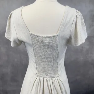Abercrombie Fitch Mini‎ Dress Womens Small Smocked Cottage Coastal Clean Girl thumbnail 5
