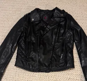 Dollhouse Black Leather Biker Jacket thumbnail 1
