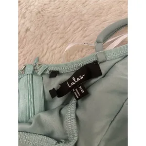 Lulus Giorgina Sage Mesh Gathered Trumpet Midi Dress Size XS Cocktail Sexy thumbnail 6