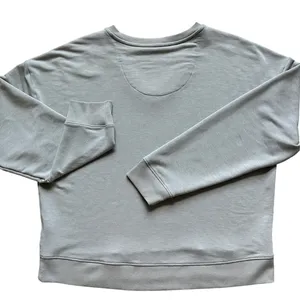 Freely V-Neck Relaxed Sweatshirt XL Gray Lightweight Comfy Sustainable Fabric‎ thumbnail 2