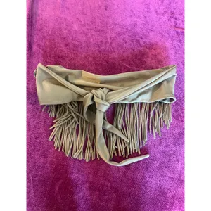 TORI PRAVER Dusty Fringe Bikini Top in Hazel Strapless Bandeau Size Large /L thumbnail 3