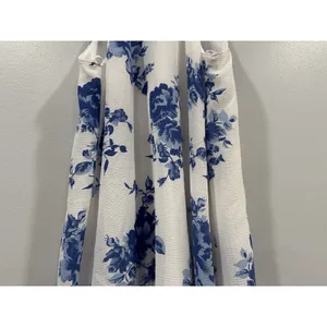 Lulus Darling Dearest Blue And White Floral Print Swing Dress Small S thumbnail 3
