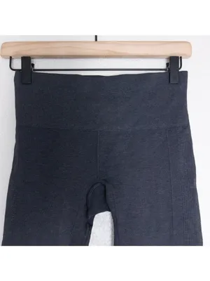 Lululemon Ebb to Street Legging 4 Heathered Black Seamless Mid Rise thumbnail 5