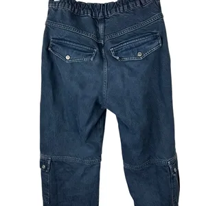 Free People We The Free Black Wash Marx Cargo Baggy Laid Back Denim Pants Jeans thumbnail 11