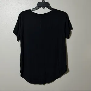 Abercrombie & Fitch Women Black Short Sleeve V-Neck Tee Basic size‎ Small thumbnail 5