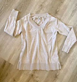 Banana Republic taupe sweater size S. thumbnail 1