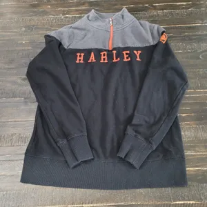 Harley-Davidson El Paso Texas Embroidered 1/4 Zip Pullover Womens Medium thumbnail 1