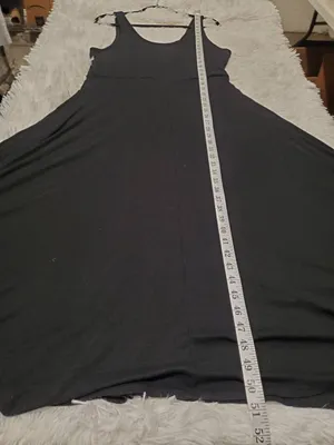 Marine Layer Lexi Rib Fit and Flare Midi Dress in Black XL thumbnail 6