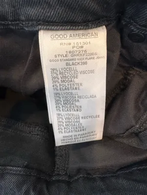 Good American Good Standard Kick Flare Jeans thumbnail 7