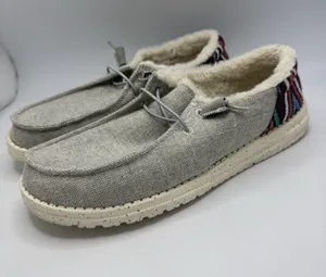 HEY DUDE WOMEN'S WENDY FUNK WOOL Loafer Shoes in Gray Size 10 thumbnail 1