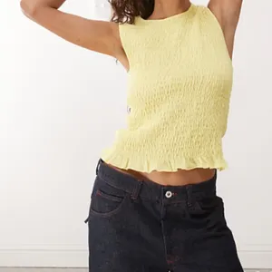 Sleeveless yellow blouse thumbnail 1