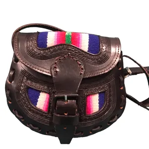 vintage leather black crossbody bag / Adjustable Strap thumbnail 3