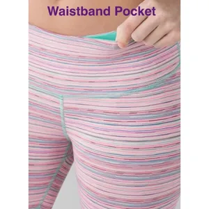 Lululemon Wunder Under Crop III Leggings Women's 6 Luxtreme Menthol Pink Green thumbnail 9