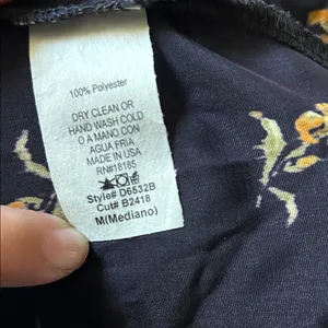 Audrey 3+1 Navy and Yellow Floral Dress thumbnail 6