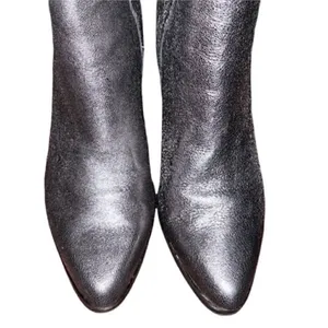 Ivanka Trump Pewter Leather Ankle Boots Size 6.5M) thumbnail 6
