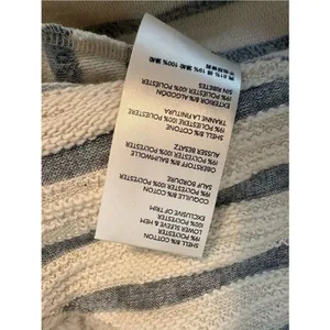 Maeve Anthropologie Striped Faux Fur Hem Knit Top Small thumbnail 7
