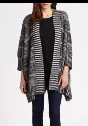 Alice + Olivia Wool Blend Nera Rib Knit Box Cardigan Size S thumbnail 11