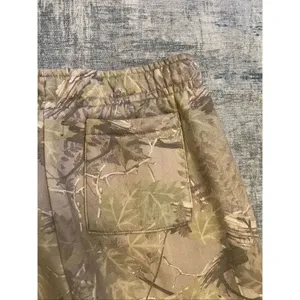 PacSun Tan Beige Green Tree Camo Baggy Wide Leg Sweatpants Women's Small thumbnail 4
