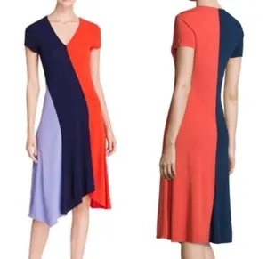 Tory Burch colorblock dress women's size small thumbnail 2