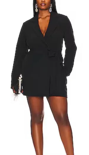 Remi x Revolve‎ Meghan Blazer Dress in Black Size Extra Large thumbnail 1