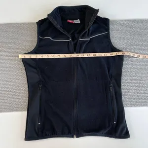 ProSpirit Black Fleece Full Zip Activewear Running Vest Size Small thumbnail 4