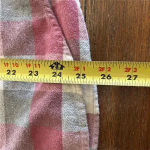 American Eagle Women's Super Soft Pink and Gray Flannel Size Small thumbnail 5