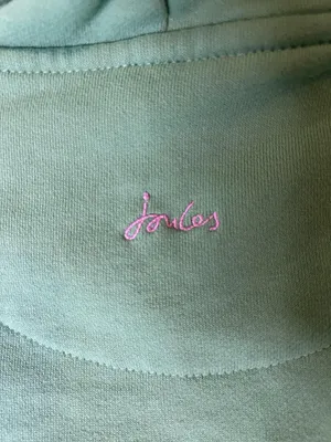 Joules Hoodie Sweatshirt Womens 4 Green Striped Hood Kangaroo Pocket Pullover thumbnail 5