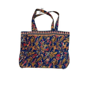 Singapore Batik Women Shopping Tote Bag (Large) thumbnail 2
