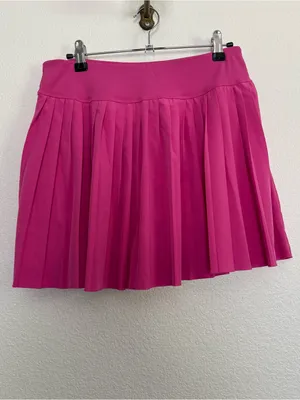 Pink Pleated Mini Skirt Medium thumbnail 4
