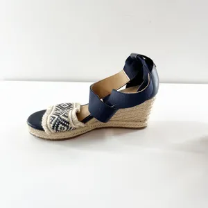 Tommy Hilfiger Yemina Ankle Strap Espadrille Wedge Sandals Navy Blue 6 thumbnail 6