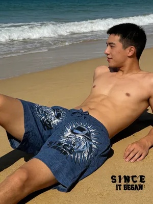 Ed Hardy Men's Heavy Sky Soft Knit Lounge Shorts size - M thumbnail 2