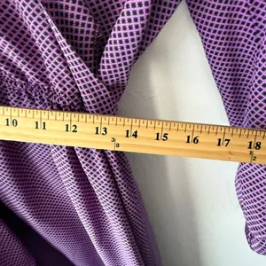 Vintage Jonathan Martin Purple Geometric Midi Dress Kentucky Derby‎ Old Money M thumbnail 8
