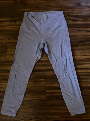Lululemon Align Ribbed High-Rise Pant 25" | Size: 10 | Purple Ash thumbnail 4