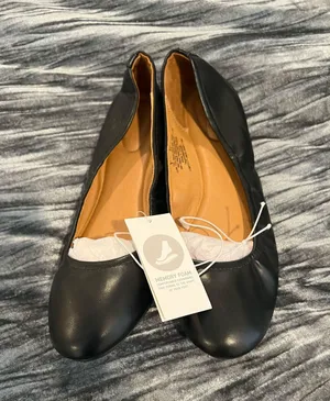 University Tees Women's Black Memory Foam Flats by Universal Thread thumbnail 1