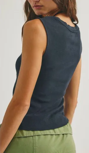 NWT Free People We The Free Ballad Reversible Tank - black - large *IR* thumbnail 1