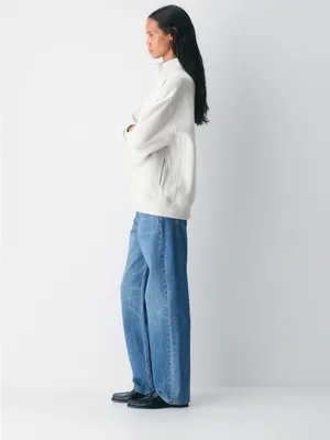 Aritzia Cozy Sweatfleece Boyfriend 1/2 Zip oversized sweatshirt size small NWT thumbnail 7