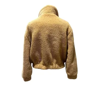 Urban Outfitters Women's Teddy Jacket Brown Zip Up Size S Standard thumbnail 9