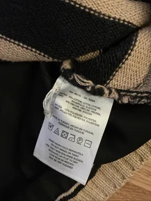 Anthropologie Moth Tan & Black Striped Cardigan Sweater Size Small thumbnail 7