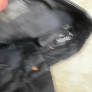 Mother Looker Ankle Fray Jeans Guilty as Sin Black Distressed Skinny 27 EUC thumbnail 4