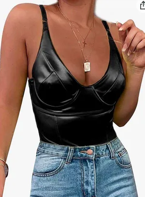 Amazon Satin Corset Bodysuit thumbnail 1