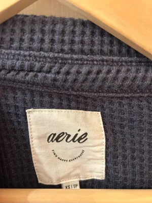 Aerie Waffle Button Fown thumbnail 3