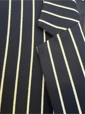 Banana Republic Black Blazer with White Pinstripes thumbnail 3