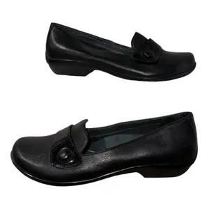 EUC Dansko Olena Loafers EU‎ 38 US 7.5-8 Black Leather Slip On Comfort Shoes thumbnail 2
