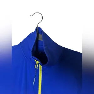 Athleta Women’s Momentum Half Zip Pullover Size‎ Small Blue Running Thumbholes thumbnail 4