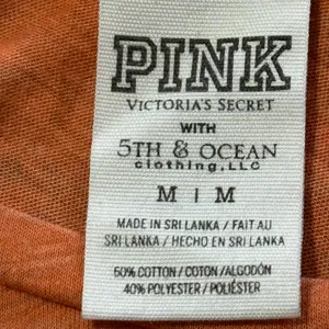 PINK Victoria’s Secret Cropped Gators Do It Better Short Sleeve Shirt Orange Med thumbnail 8