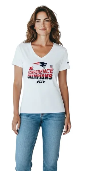 🔃Nike New England Patriots Conference Champions Tee Shirt thumbnail 1