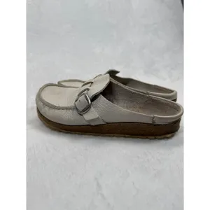 Birkenstock Leather Clogs Mules Buckle Slides‎ Neutral Size 40 US 9 thumbnail 9
