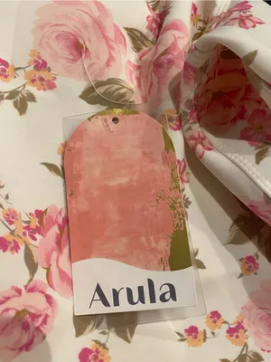 Arula Super Soft Floral Crop Sweatshirt NWT 2X Pink thumbnail 4