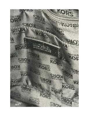 Michael KORS 𖦹 Limited Edition Grommet Large NS Satchel Handbag 𖦹 Black Leather thumbnail 12