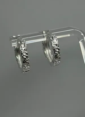 925 Sterling Silver Earrings Hoop thumbnail 10